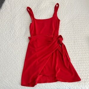 Aritzia Vibrant Red Mini Dress